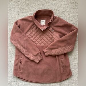 Abercrombie & Fitch Asymmetrical Snap-Up Fleece